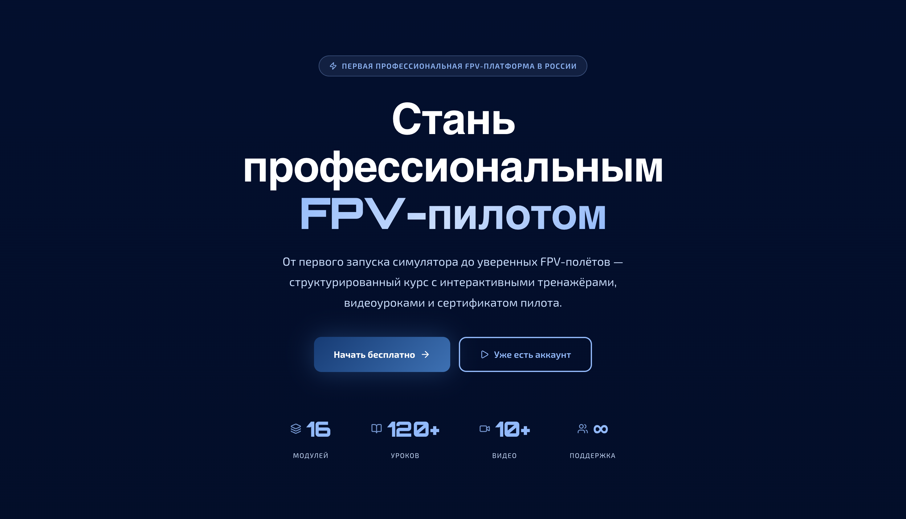 FPV40 Campus — LMS-платформа для FPV-пилотов